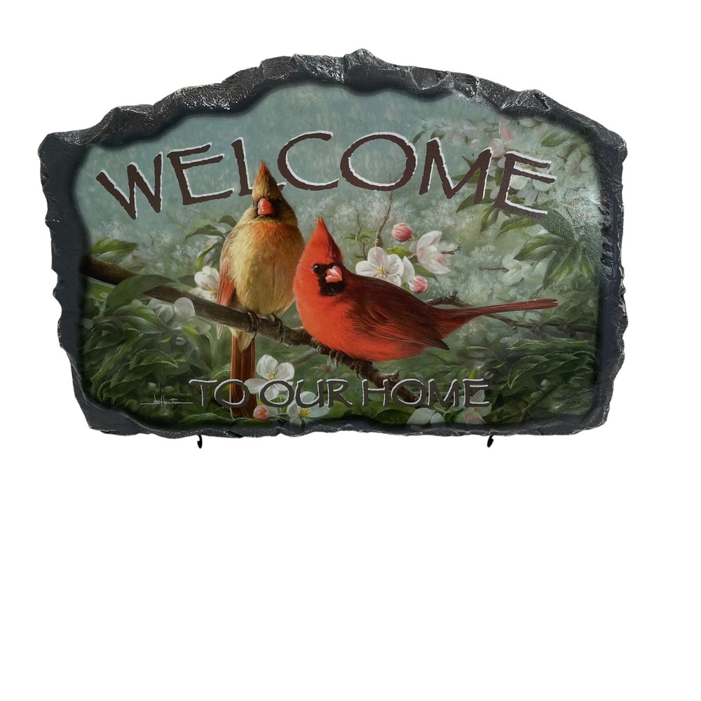 Bradford Exchange Joe Hautman Cardinal Welcome Sign Songbirds of Seasons 2011